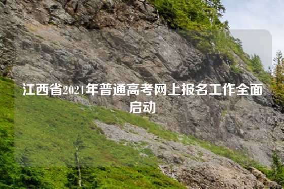 江西省2021年普通高考网上报名工作全面启动