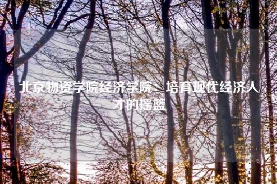 北京物资学院经济学院：培育现代经济人才的摇篮