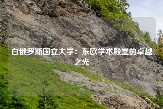 白俄罗斯国立大学:东欧学术殿堂的卓越之光