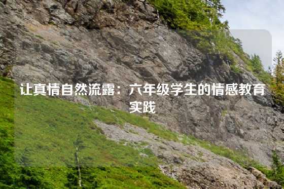 让真情自然流露：六年级学生的情感教育实践