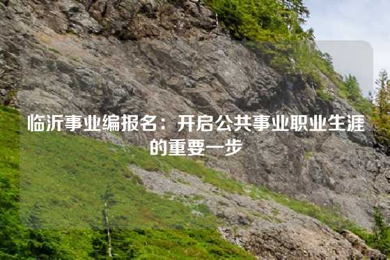 临沂事业编报名：开启公共事业职业生涯的重要一步